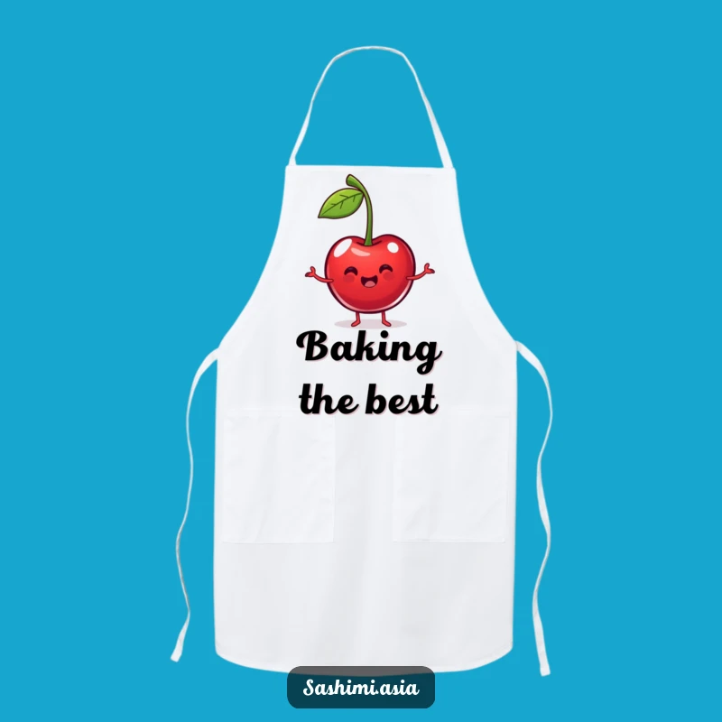Funny Dancing Cherry Apron: Cook with Joy with This Fruity Character Kitchenwear