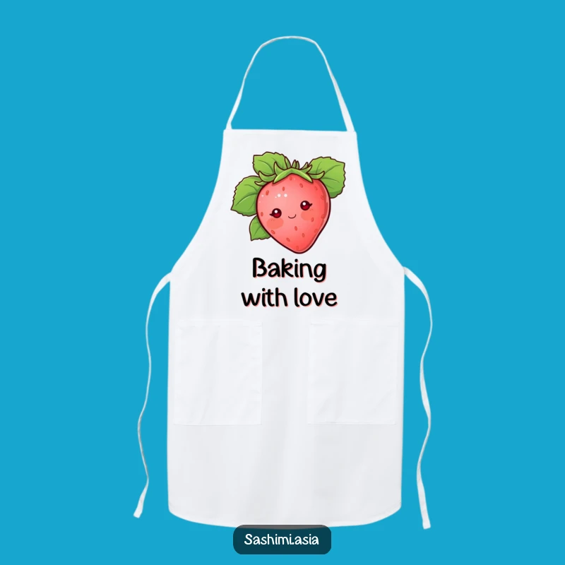 Funny Strawberry Apron: Sweet Berry Kitchen Style Gift