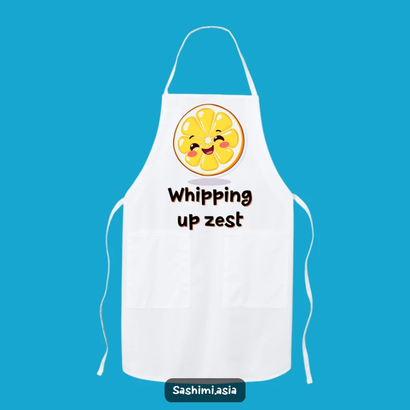 Funny Spinning Lemon Apron: Cook with Zest with This Cheerful Citrus Kitchenwear