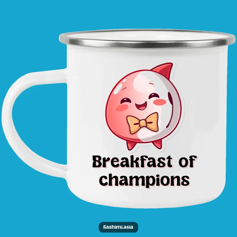 Funny Dapper Tuna Camping Mug: Enjoy Your Adventure with This Stylish Bow Tie Fish Cup