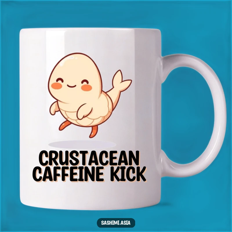 Funny Hopping Shrimp Mug: A Hilarious Sea Creature for Your Morning Coffee Fun