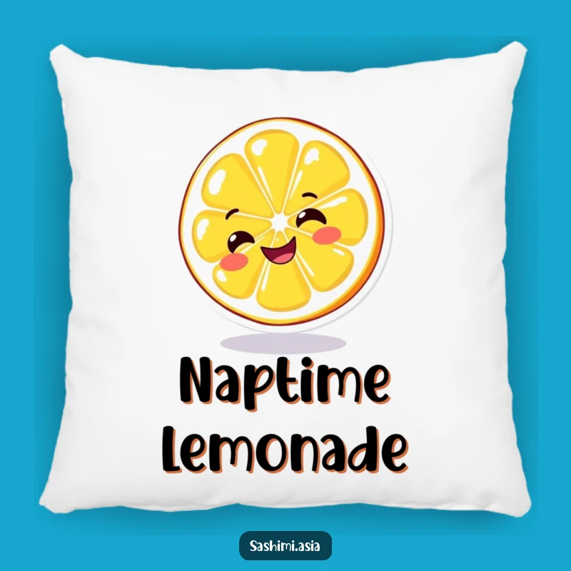 Funny Spinning Lemon Pillow: Cuddle Up with This Cheerful Citrus Cushion