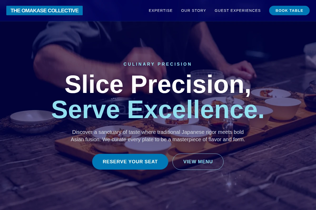 Board Asian Fusion Food