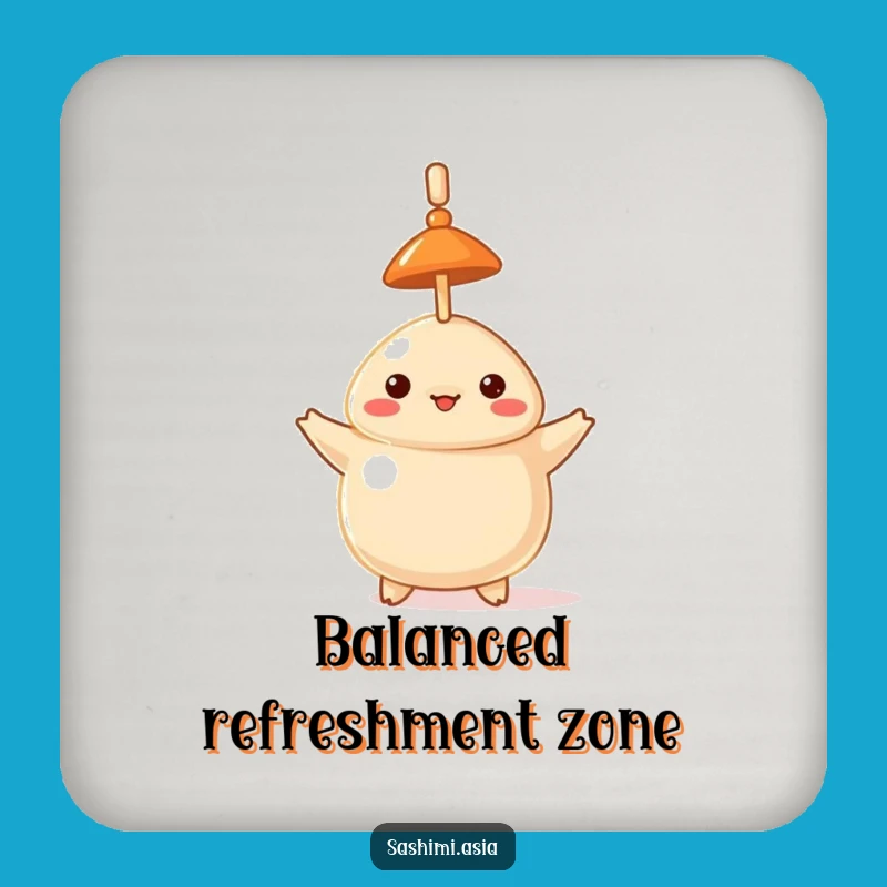 Funny Dumpling Hat Balancing Toothpick Coaster - Hilarious Protection for Your Surfaces!