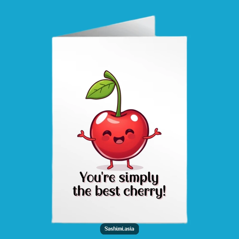 Free Printable Cherry Congrats Card - Hilarious Fruity Downloadable Gift