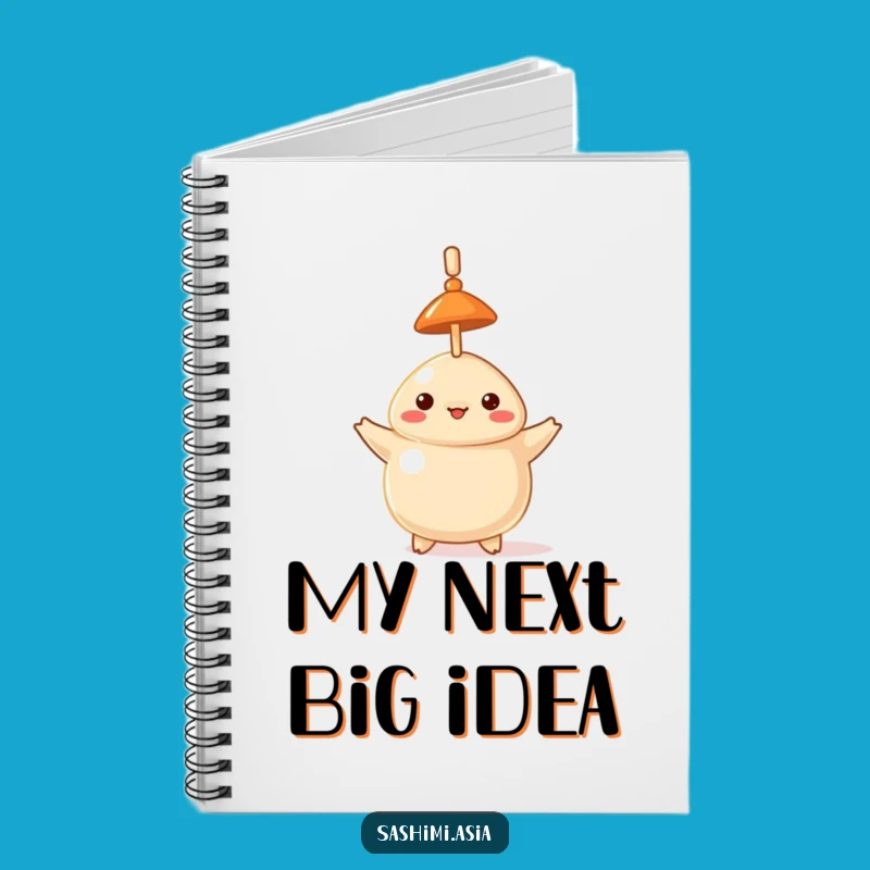 Funny Dumpling Hat Balancing Toothpick Notebook - Hilarious for Notes & Doodles!