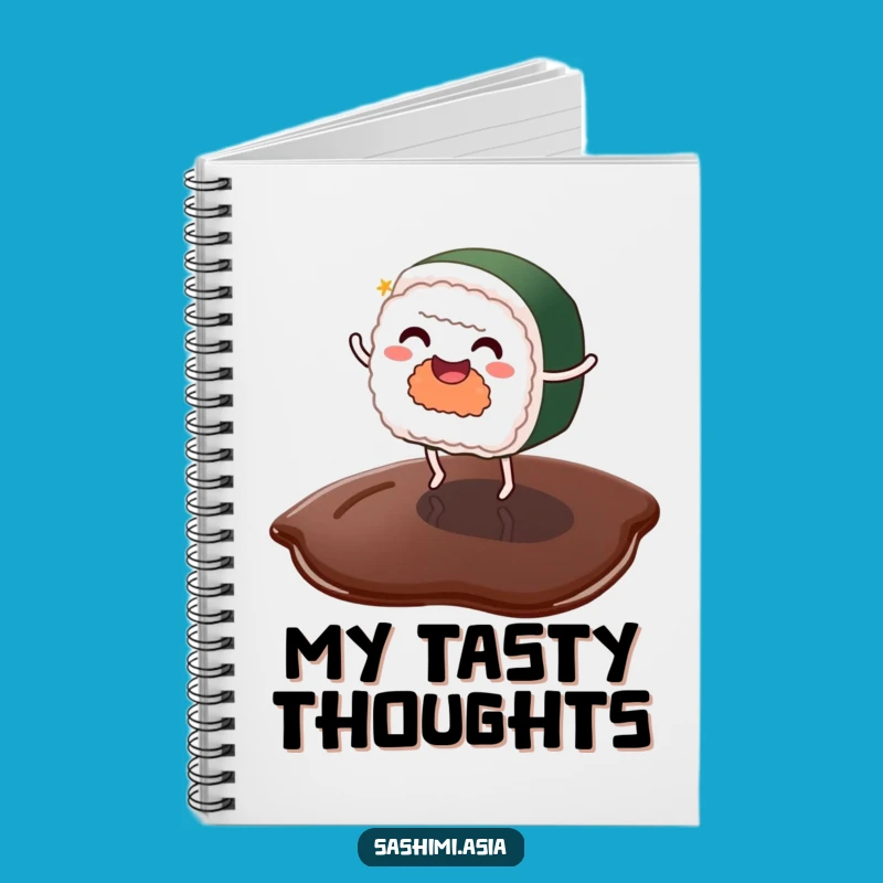 Funny Sushi Notebook: Jot Down Ideas with Dancing Foodie Flair Gift