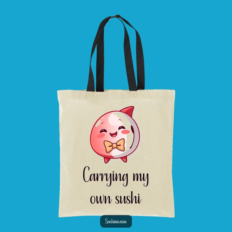 Funny Dapper Tuna Tote Bag: Carry Your Essentials with This Chic Bow Tie Fish Bag