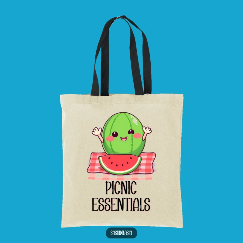 Funny Watermelon Tote Bag: Carry Summer Fun Picnic Style Gift