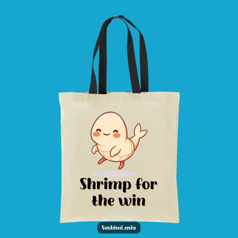 Funny Hopping Shrimp Tote Bag: Carry Your Essentials with This Playful Sea Creature Bag